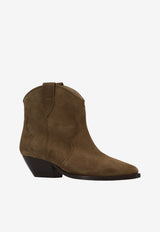 Isabel Marant Dewina Suede Western Boots Brown BO0002FAA1A03S_67DO