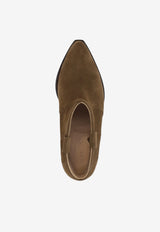 Isabel Marant Dewina Suede Western Boots Brown BO0002FAA1A03S_67DO