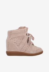 Isabel Marant Bobby Suede High-Top Sneakers Pink BK0011FAA1E20S_40PI