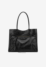 Balenciaga Medium Le City Leather Tote Bag Black 8469212ABEK1000_9a143f95-ec23-41cd-a427-b2ee9e672231