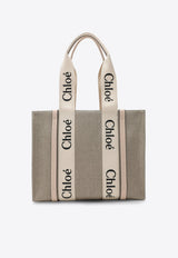 Chloé Woody Medium Tote Bag Pink CHC22AS383I26/T_CHLOE-6J5