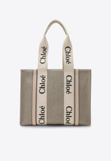 Chloé Woody Medium Tote Bag Pink CHC22AS383I26/T_CHLOE-6J5