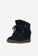 Isabel Marant Bekett Leather High-Top Sneakers Midnight Blue BK0011FAA1E20S_30DM