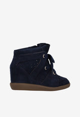 Isabel Marant Bekett Leather High-Top Sneakers Midnight Blue BK0011FAA1E20S_30DM