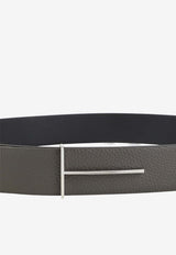 Reversible T-Buckle Leather Belt
