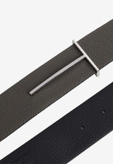 Reversible T-Buckle Leather Belt