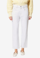 Isabel Marant Dakota Straight-Leg Jeans White PA0639FAD1H04I_20WH