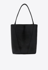 Chloé Medium Spin Shiny Leather Shoulder Bag Black CHC25SS811N84/T_CHLOE-001