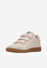 Isabel Marant Beth Leather Low-Top Sneakers Beige BK0013FAC4E13S_CKBR