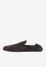 Suede Penny Loafers