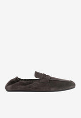 Suede Penny Loafers