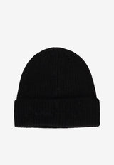 Anine Bing Elia Alpaca and Wool Beanie Black A1210511_BLK1