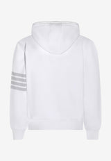 Thom Browne 4-bar Stripes Hooded Sweatshirt White MJT556AJ0007_100