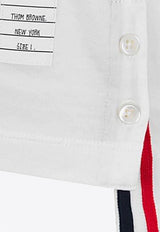 Thom Browne Name Tag Patch Ringer T-shirt White MJS083A00042_100