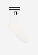 Logo Ribbed Sport Socks