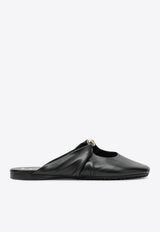 Loewe Pebble Mules in Soft Lamb Nappa Leather Black L616465X86LE/T_LOEW-1100