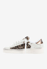 Stardan Leopard-Print Leather Sneakers