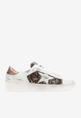 Stardan Leopard-Print Leather Sneakers