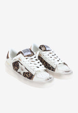 Stardan Leopard-Print Leather Sneakers