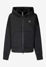 Adidas By Stella McCartney  Scuba Zip-Up Hooded Sweatshirt Black JV7036_BLACK