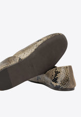 Khaite Jane Classic Suede and Python Print Ballet Flats Brown F4058-1052775_4f655c79-8dfc-484e-bec2-223f64ff436a
