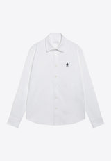 Prada Logo Embroidered Buttoned Shirt White UCN666WMO1926/T_PRADA-F0009