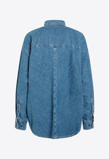 Loewe Washed Denim Shirt Light Blue S359Y1DX28CO/T_LOEW-5140
