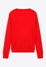 Loewe Anagram Merino Wool Sweater Red S359Y14KK7WO/T_LOEW-7100