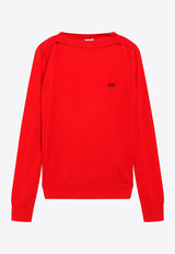Loewe Anagram Merino Wool Sweater Red S359Y14KK7WO/T_LOEW-7100