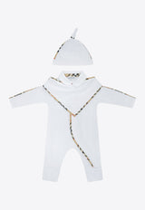 Burberry Kids Babies Check-Trimmed Onesie Gift Set - Set of 3 White 8119819_febd5cea-60a5-4f04-9ef0-9013db5c1a7a