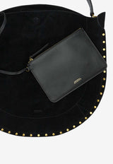 Isabel Marant Oskan Suede Hobo Bag Black 24EPP0200FAB2C03M01BK_9a9bab0a-96c8-483f-9fdc-5e1d54d2152a