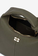 GANNI Mini Hobo Bag in Faux Leather Green C1040003838_414bebfe-36a8-4932-a0b2-0c5f30b34224