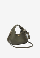 GANNI Mini Hobo Bag in Faux Leather Green C1040003838_414bebfe-36a8-4932-a0b2-0c5f30b34224