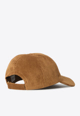 Moncler Logo Patch Corduroy Baseball Cap Camel L20933B00007-5964B-24R