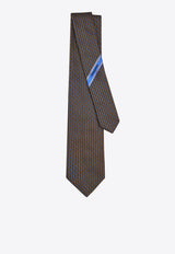 Ferragamo Gancini Silk Jacquard Tie Multicolor 0789376SI/S_FERRA-FB
