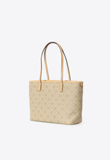 Tory Burch Small T Monogram Tote Bag Beige 186843--250
