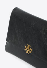 Tory Burch Large Charlie Quilted Leather Shoulder Bag Black 185805--001