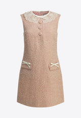 Self-Portrait Bouclé Mini Dress Pink PF26-002SC-PPINK_5f0f07cc-1df6-4ab7-b379-6f0a39ecdf3c