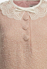 Self-Portrait Bouclé Mini Dress Pink PF26-002SC-PPINK_5f0f07cc-1df6-4ab7-b379-6f0a39ecdf3c