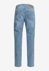 Straight-Leg Compact Jeans