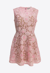 Self-Portrait Floral Lace Mini Dress Pink PF26-109S-PPINK_ee1e8ef5-eca3-4646-b808-1c7e9c0bcc1d