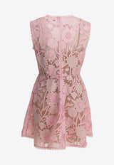 Self-Portrait Floral Lace Mini Dress Pink PF26-109S-PPINK_ee1e8ef5-eca3-4646-b808-1c7e9c0bcc1d