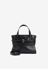 Tie Me Belted Leather Handbag