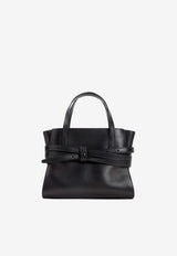 Tie Me Belted Leather Handbag