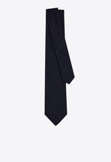 Ferragamo Silk Piqué Tie Navy 0789350SI/S_FERRA-FN