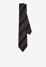 Ferragamo Regimental Silk Jacquard Tie Multicolor 0789286SI/S_FERRA-FB