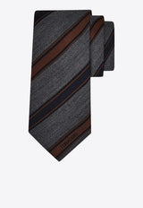 Ferragamo Regimental Silk Jacquard Tie Multicolor 0789286SI/S_FERRA-FB