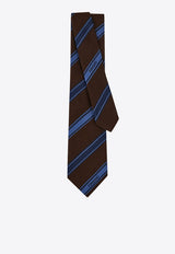 Ferragamo Regimental Silk Jacquard Tie Multicolor 0789285SI/S_FERRA-FV