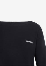 Boat-Neck Cashmere Sweater