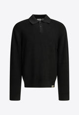 Carhartt Wip Miles Polo Sweater Black I03685889.XX_7c35fdc4-051f-48ad-80c5-dcc3410f82be